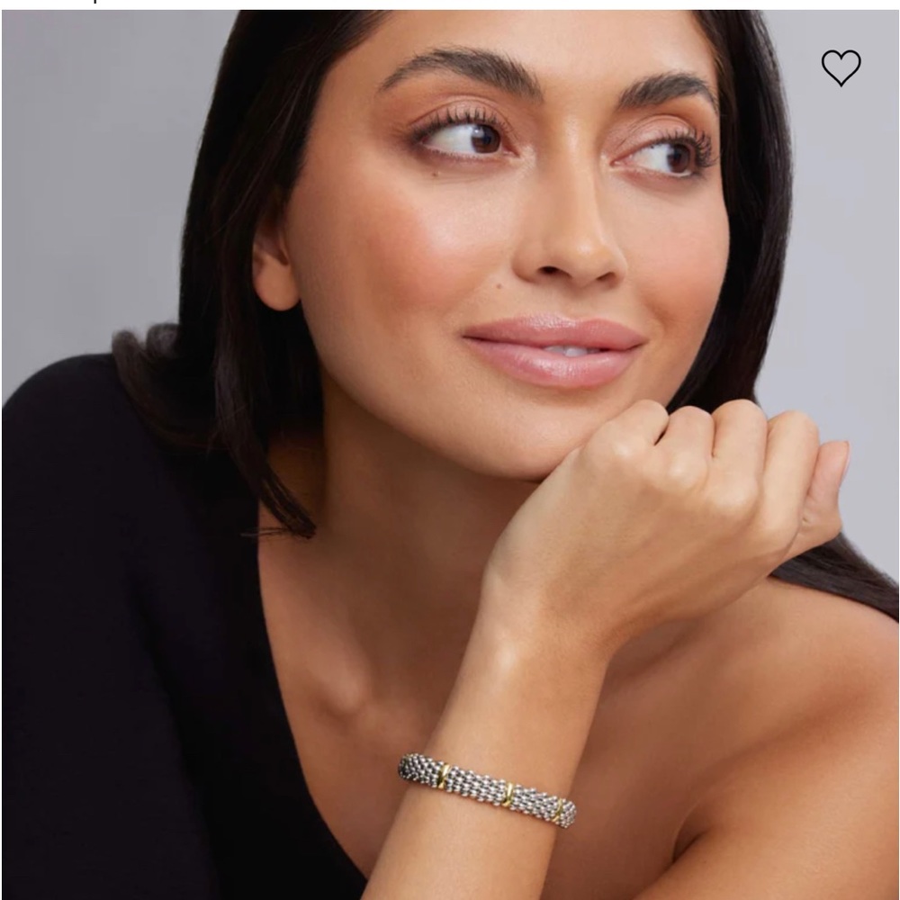 Six Gold Station Caviar Bracelet | 9mm